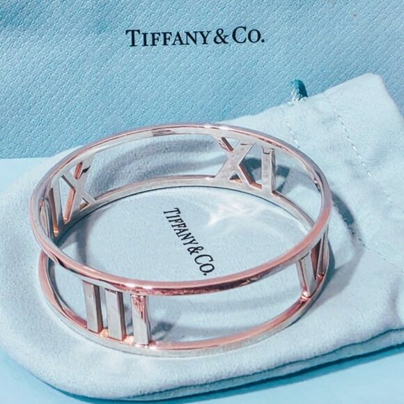 Tiffany & Co. Sterling Silver Atlas Wide Open Bangle, New - Picture 5 of 16